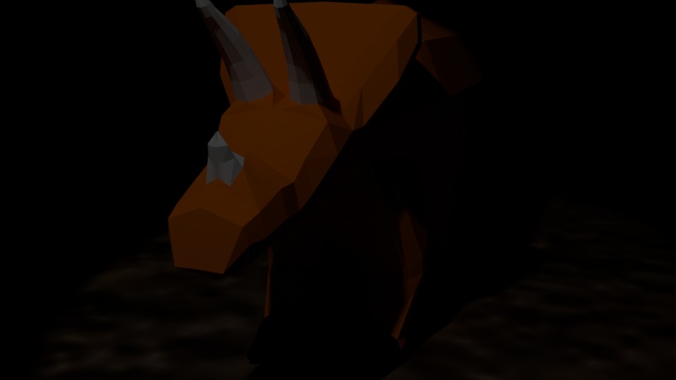 low-poly Triceratops preview image 1